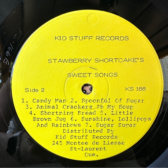 Strawberry Shortcake Sweet Songs LP Vinyl Record Original 1980 Album, KS166 - VG - Picture 6 of 9